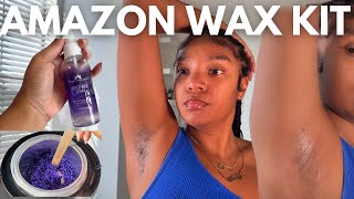 The best Amazon Wax from-home kit - wax underarm tutorial - Tress Wellness