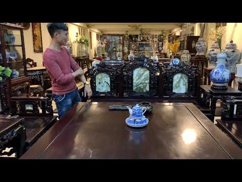 Bộ Ghế Cổng Thành Lối Cổ Xưa Đẹp 10 Món - Trường Kỷ Gỗ - Tràng Kỷ Xưa - Nội Thất Nhà Gỗ Đẹp - Tủ Cổ