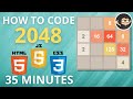 How to make 2048 Game with Javascript HTML CSS