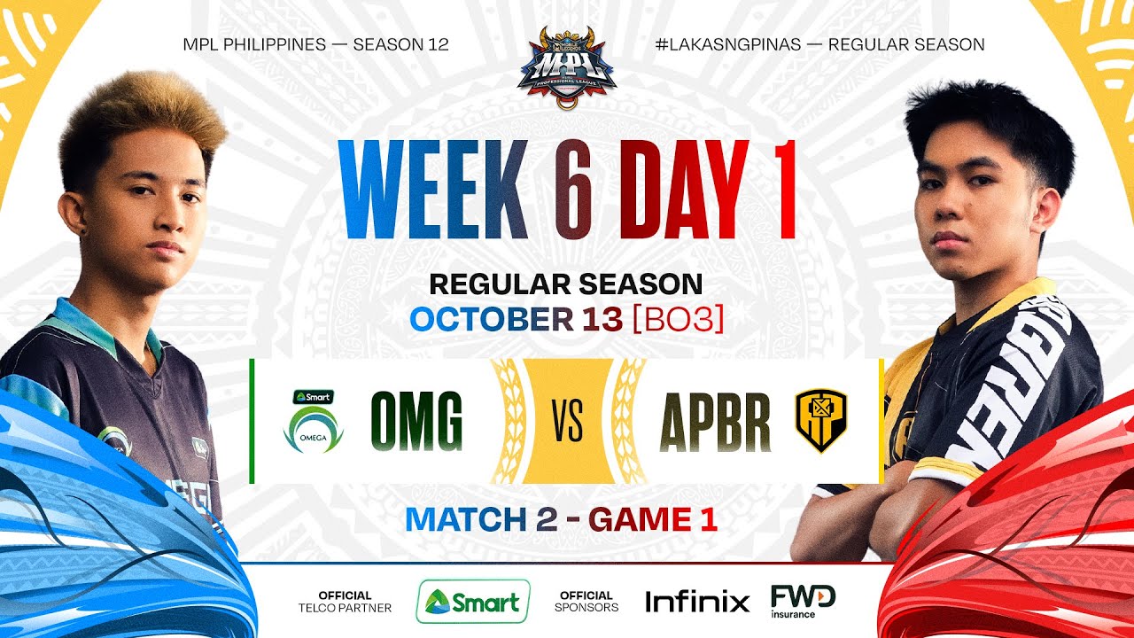 MPL PH S12 – W6D1 – OMG vs APBR – GAME 1 MPL PH S12 – W6D1 – OMG vs APBR – GAME 1