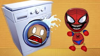 The Washing Machine Vs Spider Buddy - Kick The Buddy