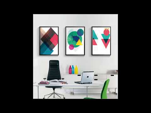 BỘ TRANH TREO TƯỜNG TRỪU TƯỢNG ĐẬM CHẤT CỔ KÍNH