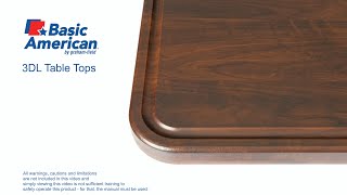 3DL Table Tops - Basic American™