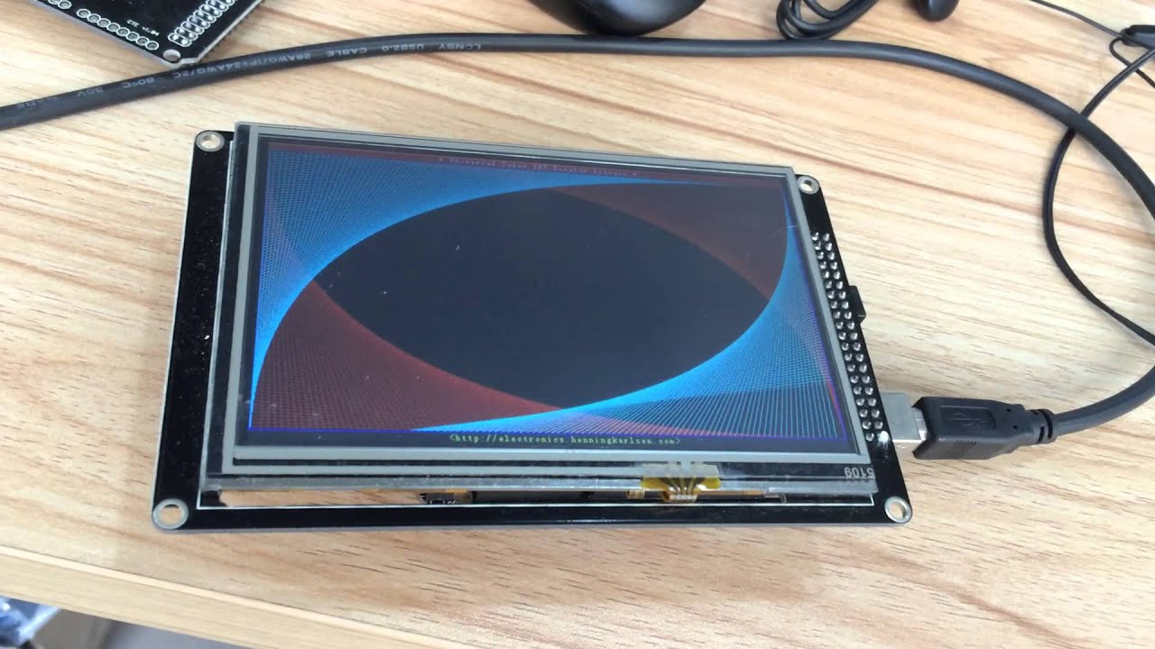 SainSmart 5" 5 inch TFT LCD Software Installation and Effect Display