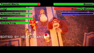 The Super Mario Bros. Movie 2023 Final Battle With Healthbars 24
