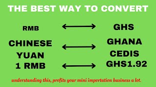How To Convert Yuan To Cedis Rmb To Cedis