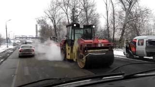 Видео 2016 11 01 Лыткарено кладут асфальт от Валерий Никифоров, Тураевское шоссе, Лыткарино, Россия