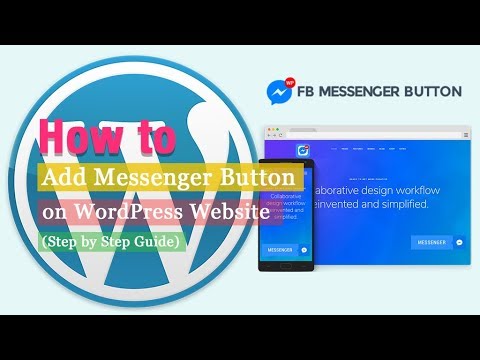 How to add FB messenger button on WordPress website - step by step Tutorial