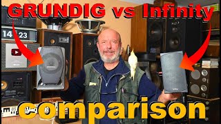 Grundig Vs Infinity Mini Satellite Speaker New Modern Budget Bookshelf Speakers Sound Comparison