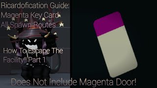 Roblox Ricardofication Magenta Key Card Guide 31322