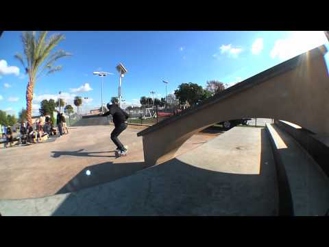 Theotis Beasley Kickflip Crooked Grind at Harvard Skate Plaza