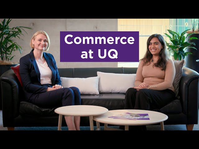 Watch Let's talk about studying Commerce at UQ on YouTube.