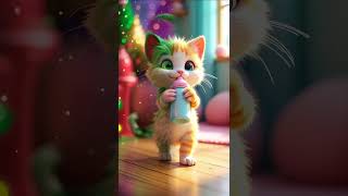 Milk Time Bliss Cutest Kitten Ever