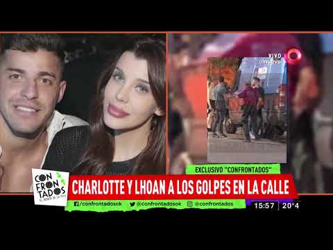 Charlotte Caniggia y Lhoan a los golpes en la calle