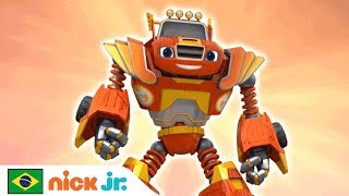 Blaze and the Monster Machines | Video Musical ‘Força de robô’ 💪 | Nick Jr. | Brazil | Português