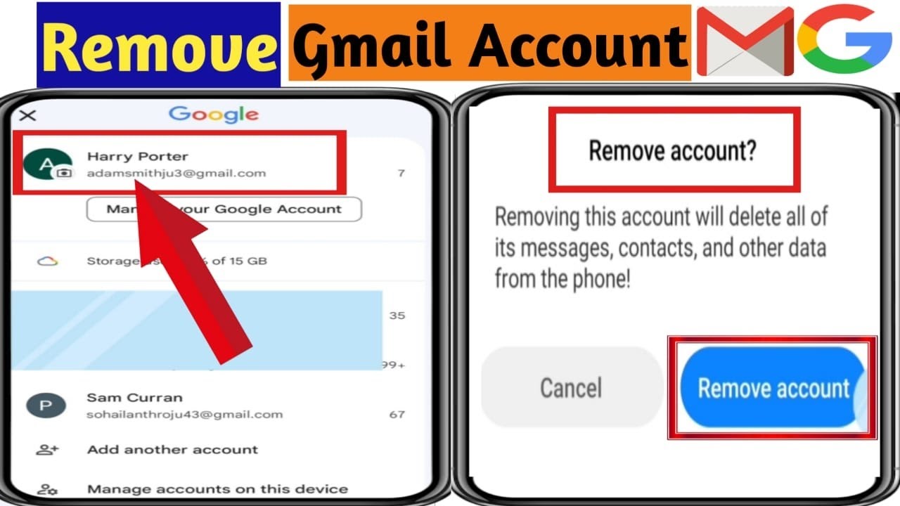 How to Remove Gmail Account From Phone 2025 How to Remove Gmail Account From Phone 2025