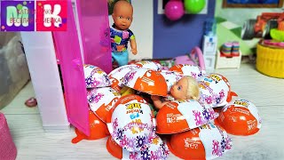 КАТЯ И МАКС ВЕСЕЛАЯ СЕМЕЙКА все серии с киндер сюрпризами  мультики с куклами Барби видео