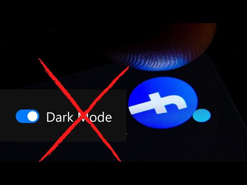 Dark mode gone on Facebook without an explanation