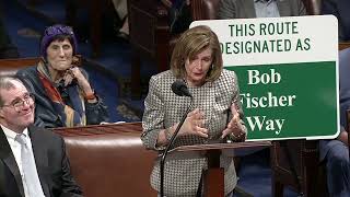 Pelosi Pays Tribute To Bob Fischer On House Floor