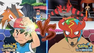 Pokemon Battle USUM: Ash Vs Masked Royal (Pro Wrestler)