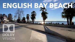 English Bay Beach, Vancouver, Bc Feb 4, 2024 4K Bike View