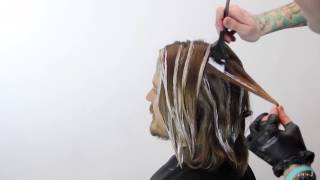 Long Mens Haircut and Color featuring Brian Haire - FreeSalonEducation.com