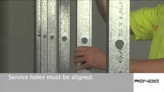 How to install Rondo Steel Stud and Track Wall Framing System