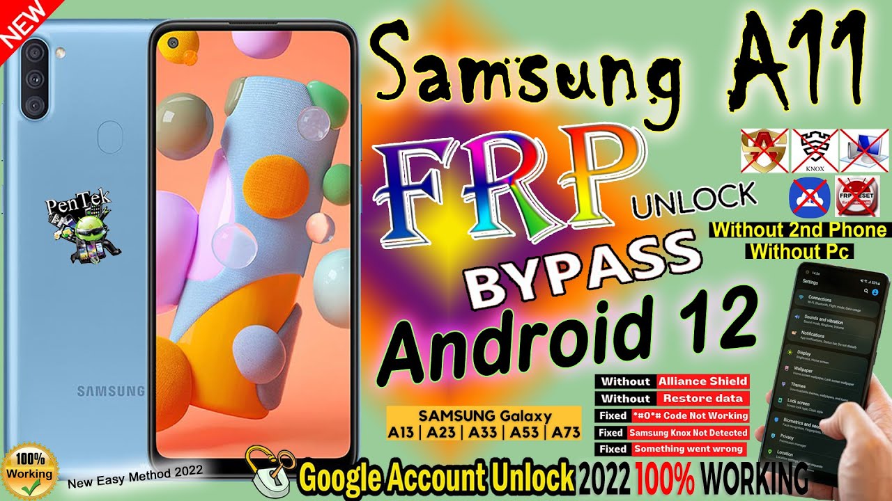 Samsung A11 Android 12 Frp Bypass | Fix Something Went Samsung A11 Android 12 Frp Bypass | Fix Something Went