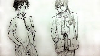 How to Draw Male School Uniforms - Slow (Real time)