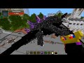 THE QUEEN VS MOBZILLA, GODZILLA, & BURNING GODZILLA - Minecraft Mob Battles - Mods