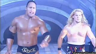 The Rock And Chris Jericho Vs Triple H And Chris Benoit