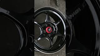 Enkei Pf06 Machined Black Japan Madr Without Ek Dazzle Wheel Sticker