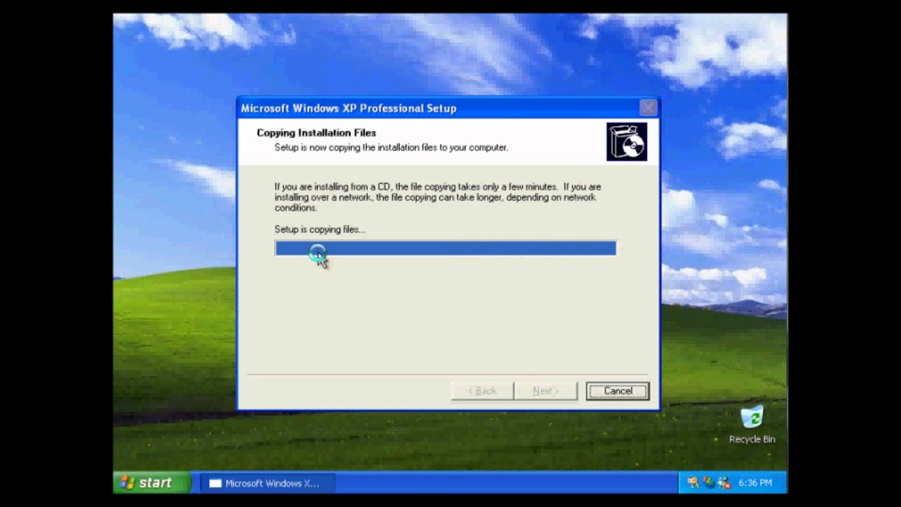 Put xp recovery console on usb stick