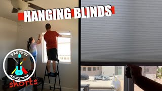 Hanging Our New Cellular Shades
