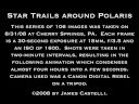 Star Trails around Polaris