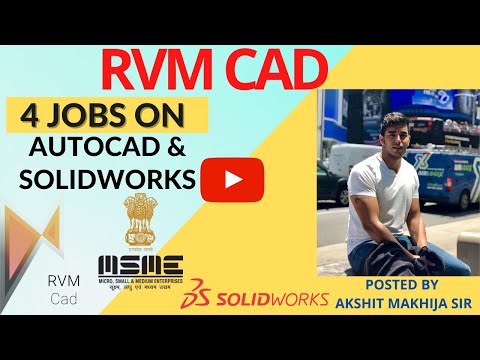 4 Jobs on AutoCAD & Solidworks | Watch till the end RVM CAD is uploading Jobs everyday in CAD CAM