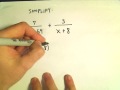 Rational Expressions:  Adding and Subtracting.  Ex 1