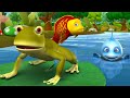 புத்திசாலி தவளை தமிழ் கதை - Clever Frog and Fishes Tamil Story 3D Animated Kids Moral Stories