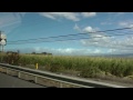 sugar cane fields on Maui, Hawaii at junction of Highways 30 and 310 1080p January 2013