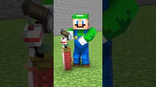 Fishing Challenge | Herobrine Vs Mario Vs Luigi Vs Notch 😁️ #Shorts