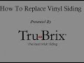 How to replace vinyl siding with real brick - youtube