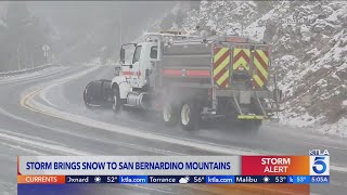 Fall Storm Brings 1St Snow To Socal Mountains