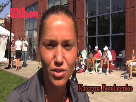 Wilson テニス On Tour with Kateryna Bondarenko 全米オープン 2009 after defeating イバノビッチ