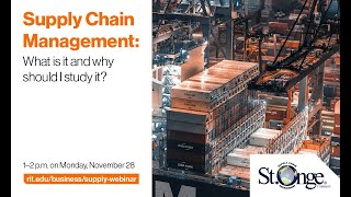 What Supply Chain Management Is Webinar