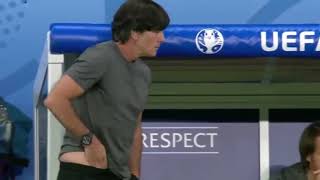 German Coach Scratching And Smelling His Shake Hands With Him