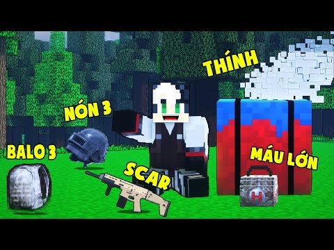REDHOOD ĐƯỢC MỀU TẶNG THÙNG THÍNH KHỔNG LỒ CỦA PUBG TRONG MINECRAFT*MỀU THẢ THÍNH REDHOOD