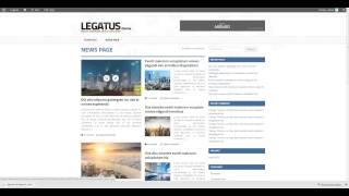 Video blog page and category set up in Legatus Theme