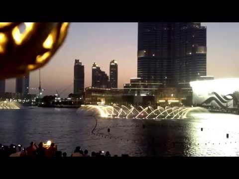 Dubai Dancing Fountain- Time to say goodbye ( Burj Khalifa Dubai...
