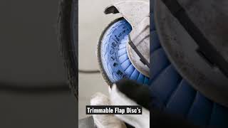 Trimming a Zirconia Flap Disc #short #Mercer #Champion uttingtools #metalworking