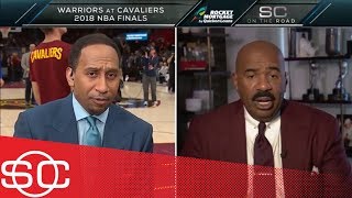 Cavaliers fan Steve Harvey to Stephen A.: 'I don't think LeBron is gonna stay' | SportsCenter | ESPN Cavaliers fan Steve Harvey to Stephen A.: 'I don't think LeBron is gonna stay' | SportsCenter | ESPN